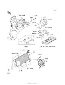 KLE650 Радиатор