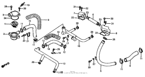 VF700S Water pipe + thermostat