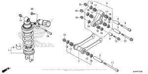 GL1800C Задние амортизаторы