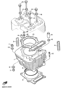 SRX600 Цилиндр