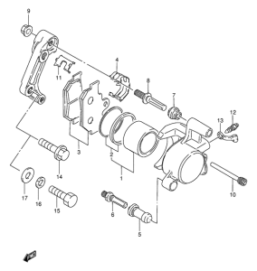 LS650 Передний суппорт