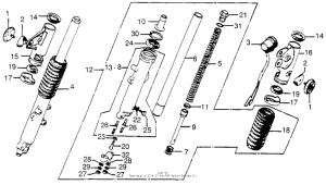 CB750 Передняя вилка