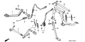 GL1500SE Pedal / stand