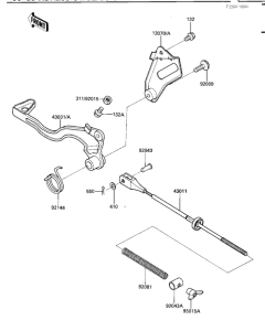  Педаль тормоза