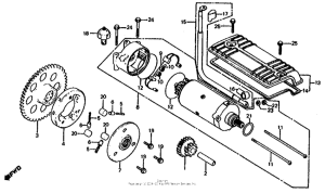 CB1000 Starter motor + starter clutch