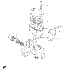 GS125 Передний тормозной цилиндр