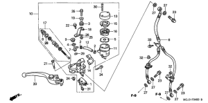 CBR900RE Fr. brake master cylinder