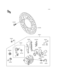 VN800 Передний суппорт