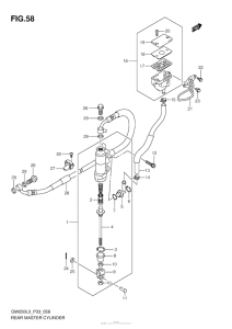 GSX-R250 Задний торм цилиндр