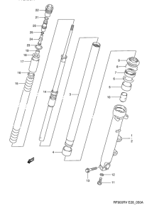 RF900 Передняя вилка