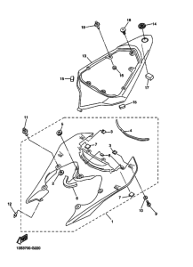 YZF-R6 Боковая крышка