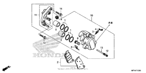 VT1300CT Передний суппорт