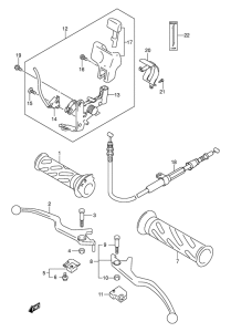 AN250 Рулевой рычаг