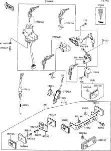 ZX500 Ignition switch(1 / 2)