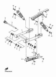 XVS950CU (ABS) リヤアーム & サスペンシヨン