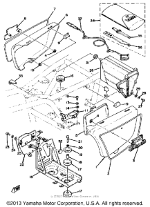 XS1100E Side cover-battery box