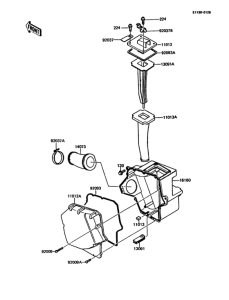KMX125 Воздушный фильтр