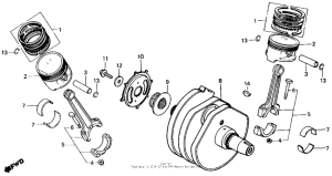 VT800 Коленвал