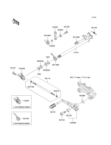 ZX1000 Механизм переключения передач