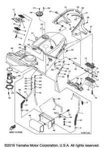 FJR1300A Топливный бак