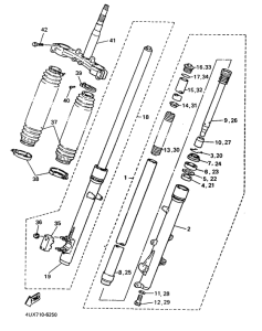 XTZ660 Передняя вилка