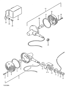 TS250 Поворотники