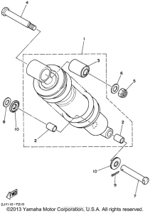TW200 Задняя подвеска