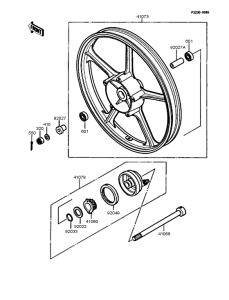 AR125S Переднее колесо