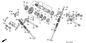 XR600R Распред вал / клапана