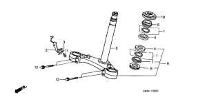 NSR125R Траверса нижняя