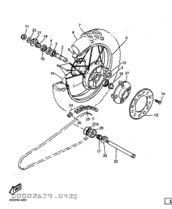 TT600E Переднее колесо