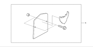 VT750CA Backrest plate