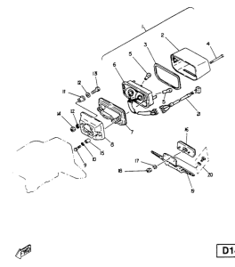 SR125SP Piloto trasero