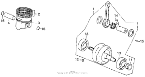 XL250 Коленчатый вал и поршни