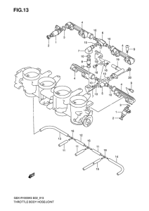 GSX-R1000 Throttle body hose / joint