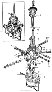 CB77 Right carburetor