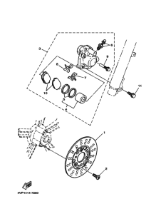 YW50 Передний суппорт