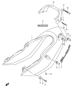 GSF1200S Обтекатель сидения