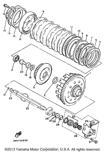 XVZ13DBC Сцепление