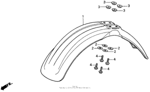 CR125R Переднее крыло
