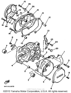 PW50F Картер двигателя
