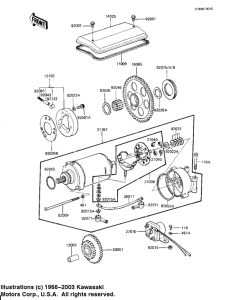KZ1100 Starter motor / starter clutch