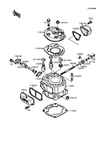 KX125 Цилиндр и головка цилиндров