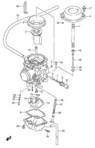 DR650 Carburetor assy