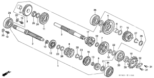 NSR125F Трансмиссия