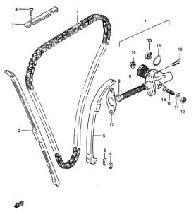 GSX750 Держатель направляющей