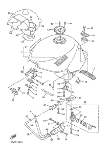 YZF600R Топливный бак