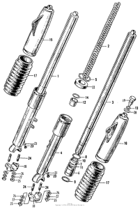 CL160 Cl160 front fork