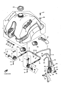XT600Z Топливный бак