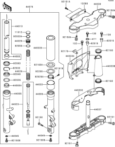  Передняя вилка